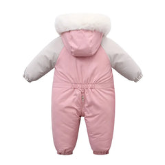 Wool Lined Infant Down Romper