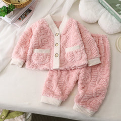 Warm Flannel Children's Pajamas