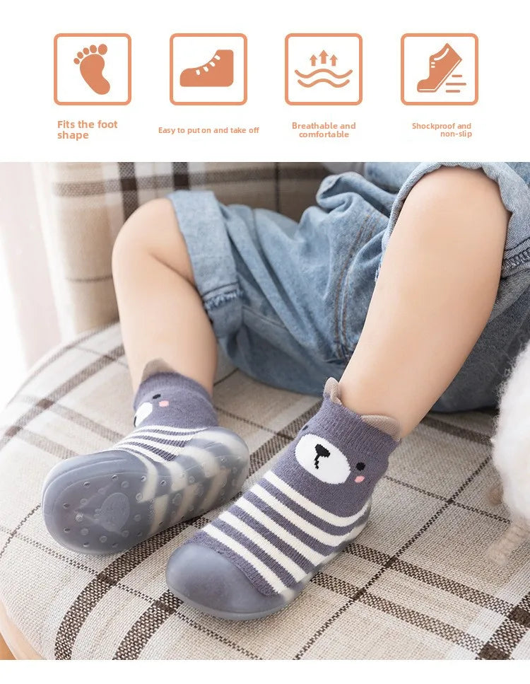Non-Slip Learning Walk Socks