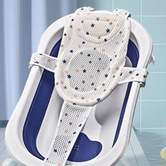 Cross-Shaped Anti-slip Baby Bath Net Mat That Frees Your Both Hands