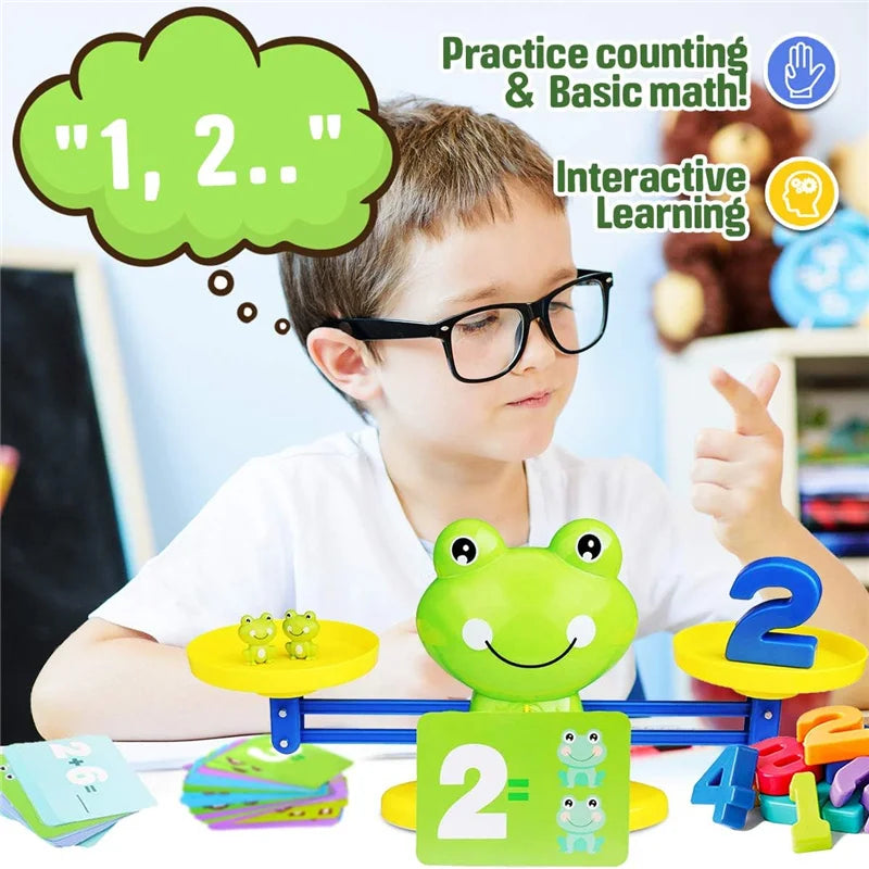 Frog Balance Montessori Math Toys
