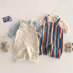 Kids' Spring Jumpsuit, Unisex Casual Romper