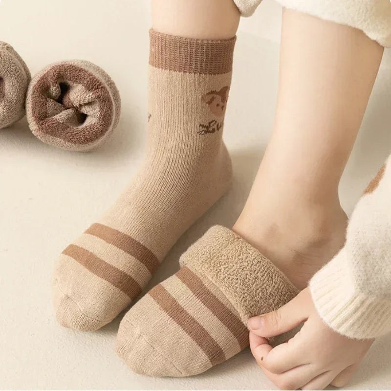 Pairs Warm Plush Kids Socks - PAMU8