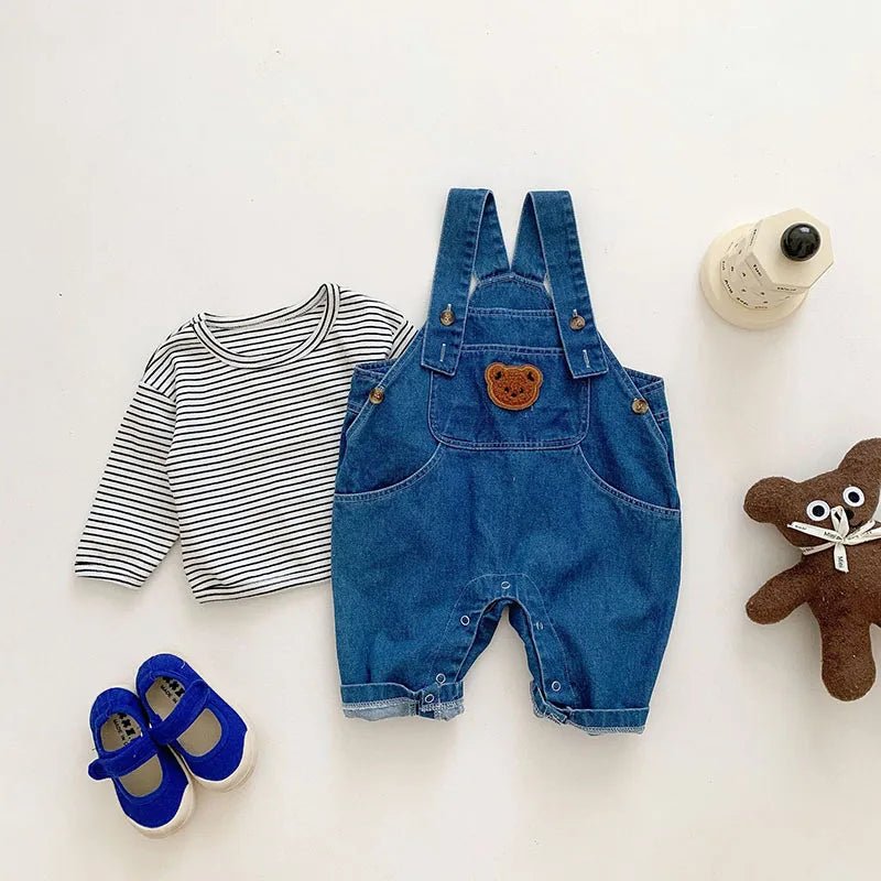 Denim Overall Baby Boys Suits