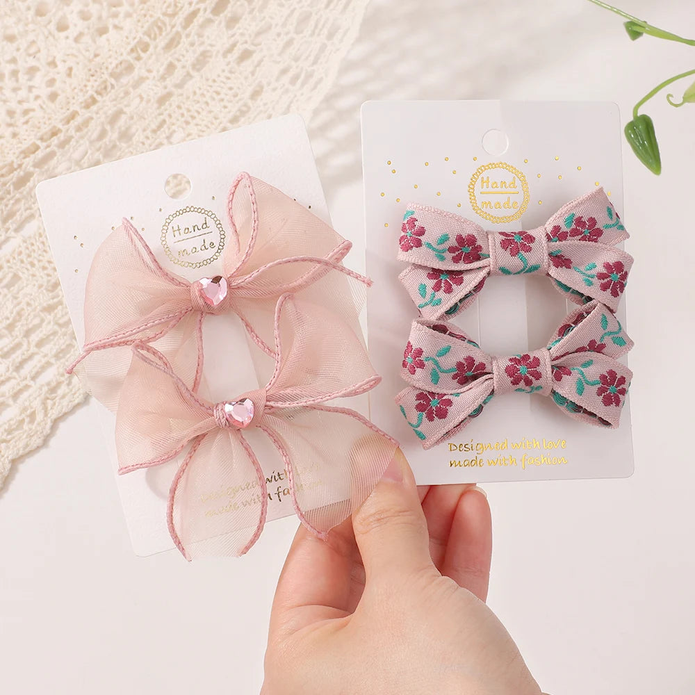 Sakura Pink Bow Clip
