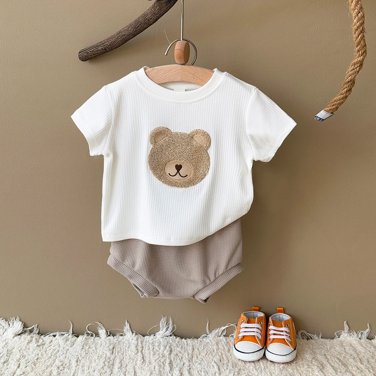 Korean Short Sleeved T-shirt Set