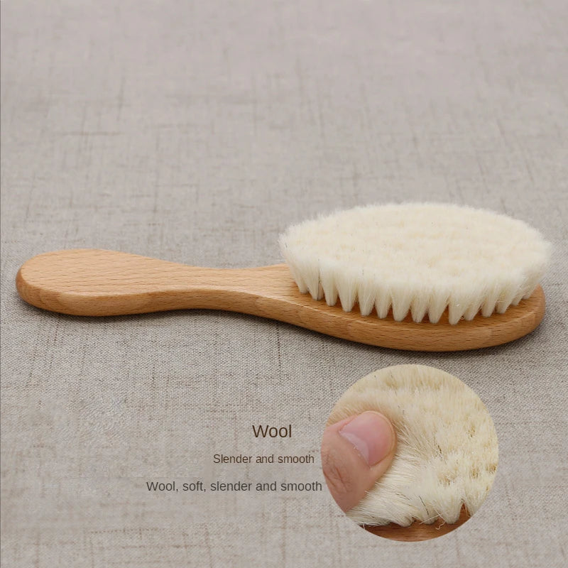 Soft Baby Wood Brush Set