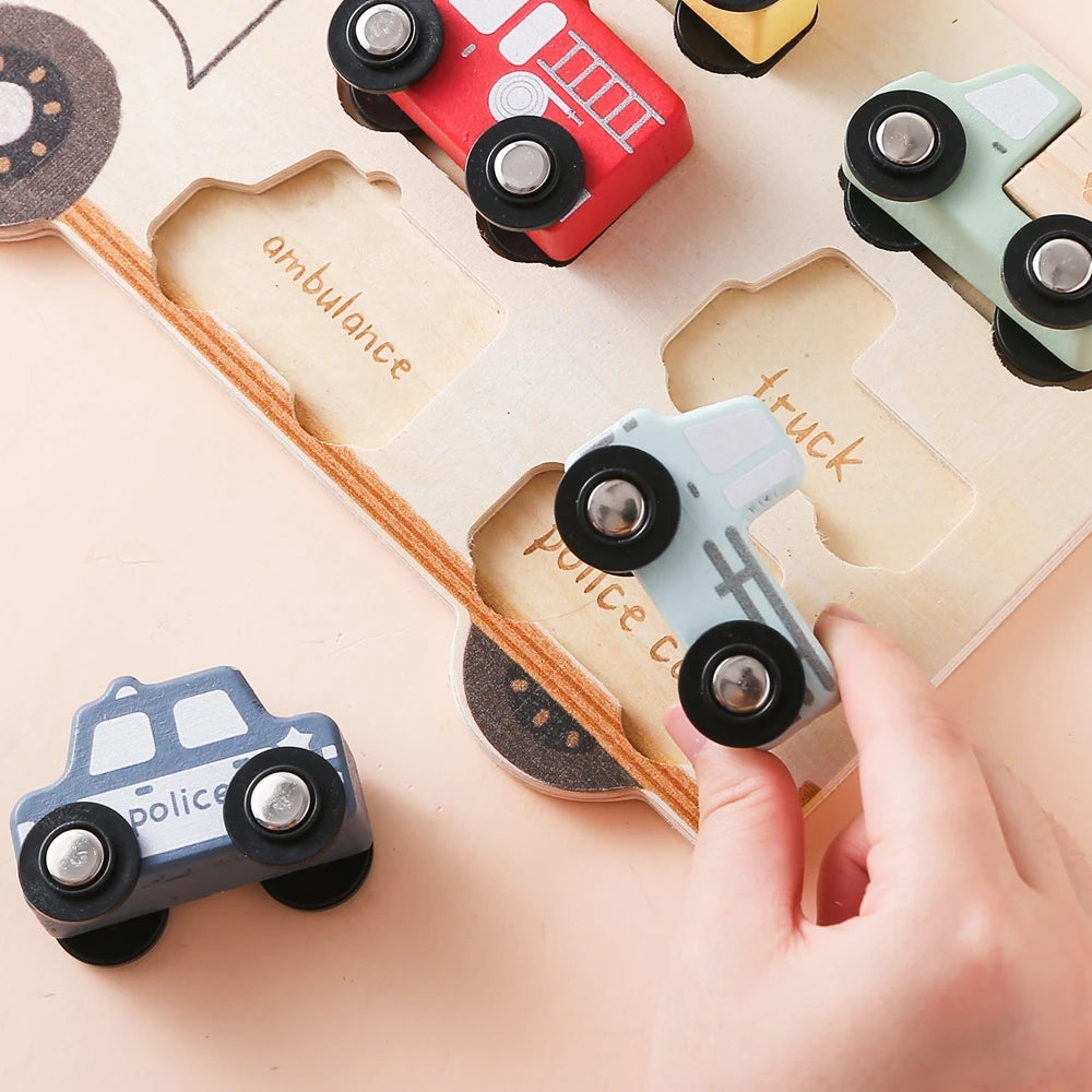 Wooden Animal Puzzles Baby Toys