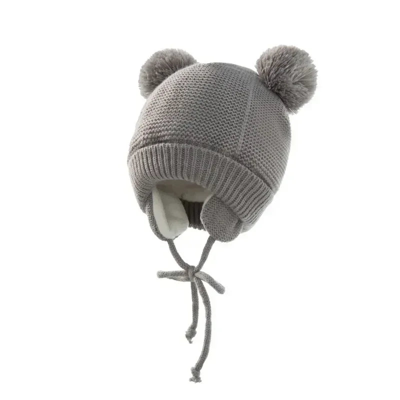 Knit Baby Hat Gloves Set