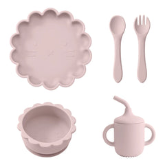 Baby Feeding Plate Set, 5-Piece Toddler Dinnerware
