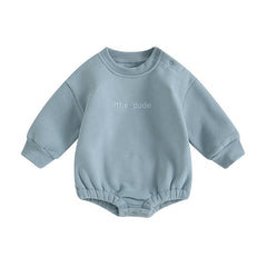 Baby Boys' Letter Embroidery Bodysuit, Fall Sweatshirt