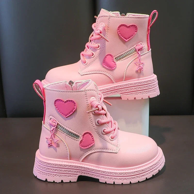 Girls Snow Furry Ankle Boots