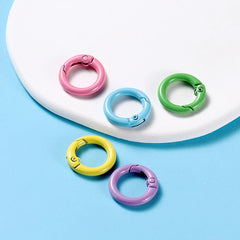 Metal O-Ring Keychain Clasps, 5-Pack Craft Clips