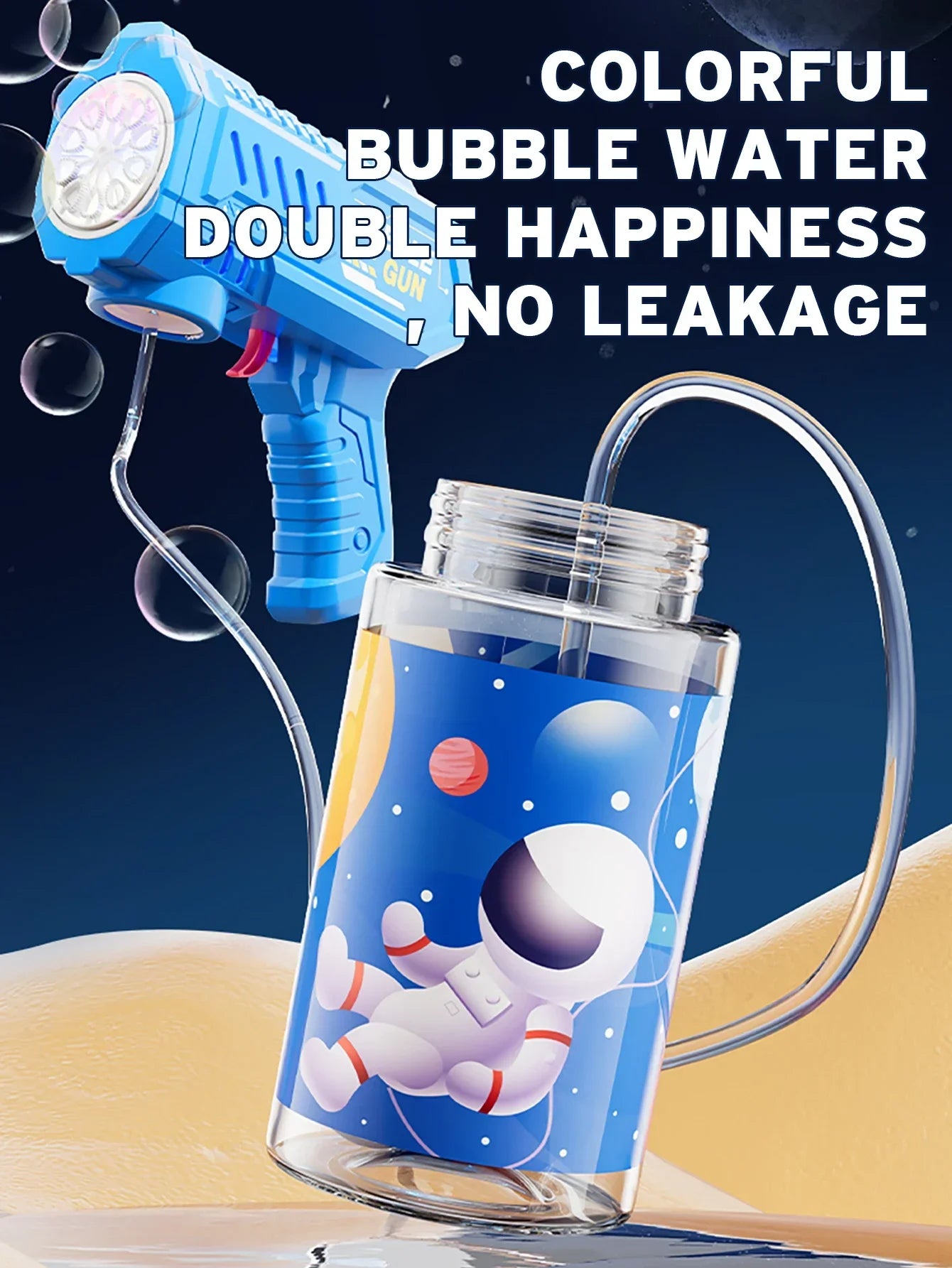 Bubble Gun Rocket Bubbles Machine