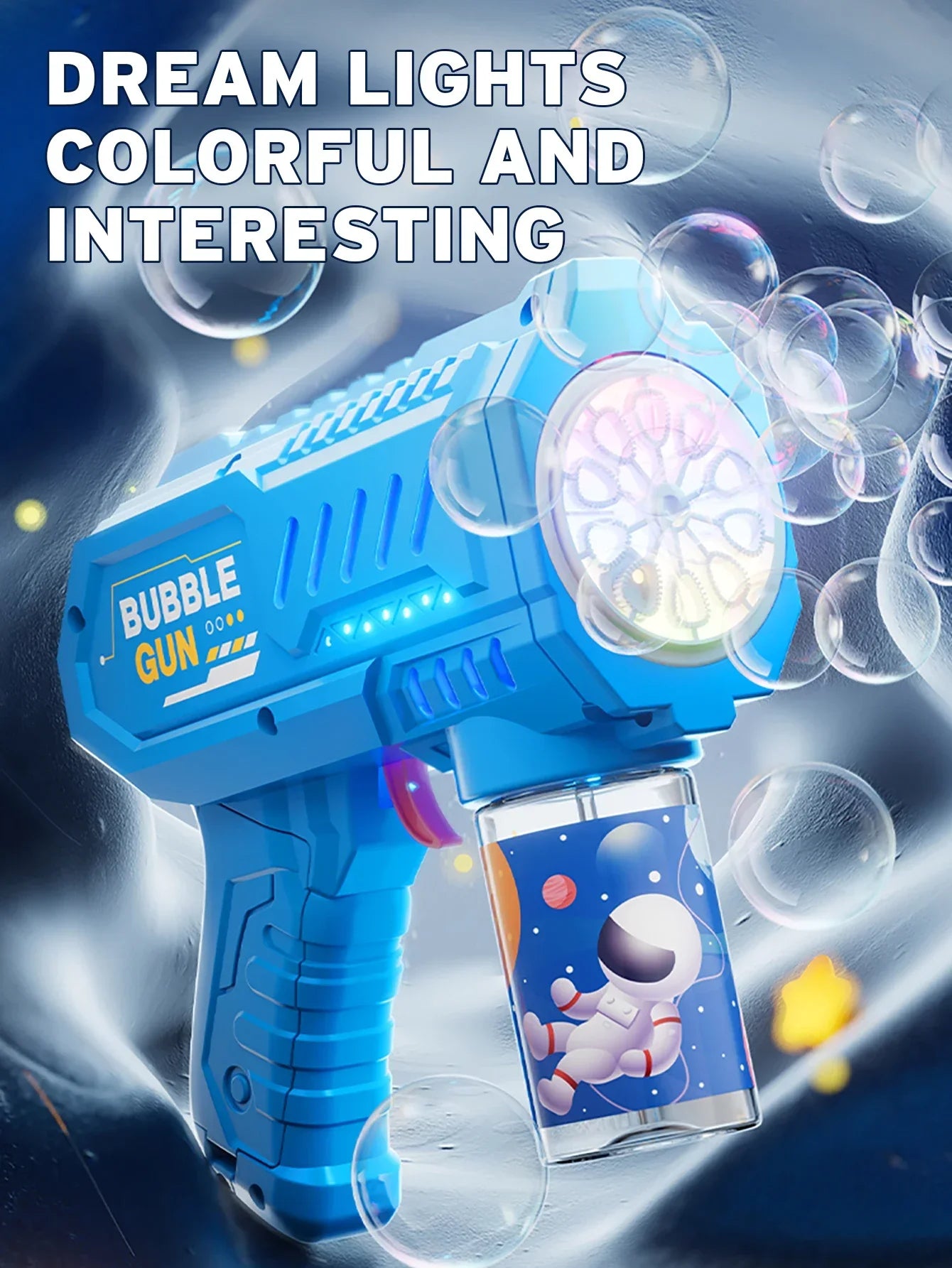 Bubble Gun Rocket Bubbles Machine