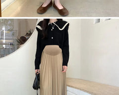 A-Line Casual Maternity Skirt