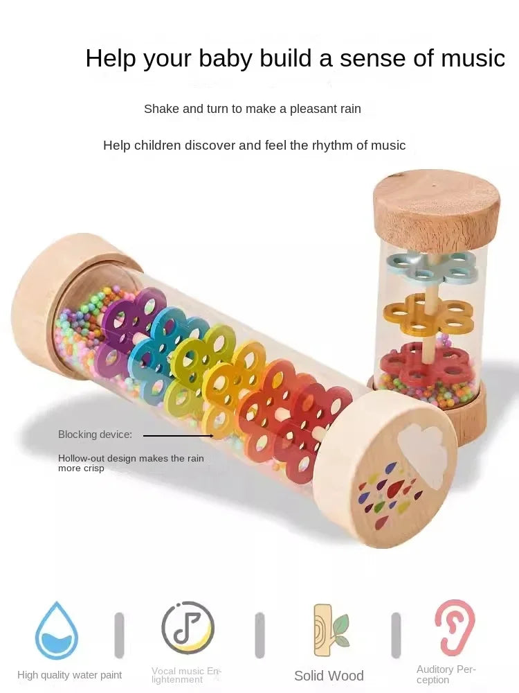 Baby Wooden Rain Sound Pipe