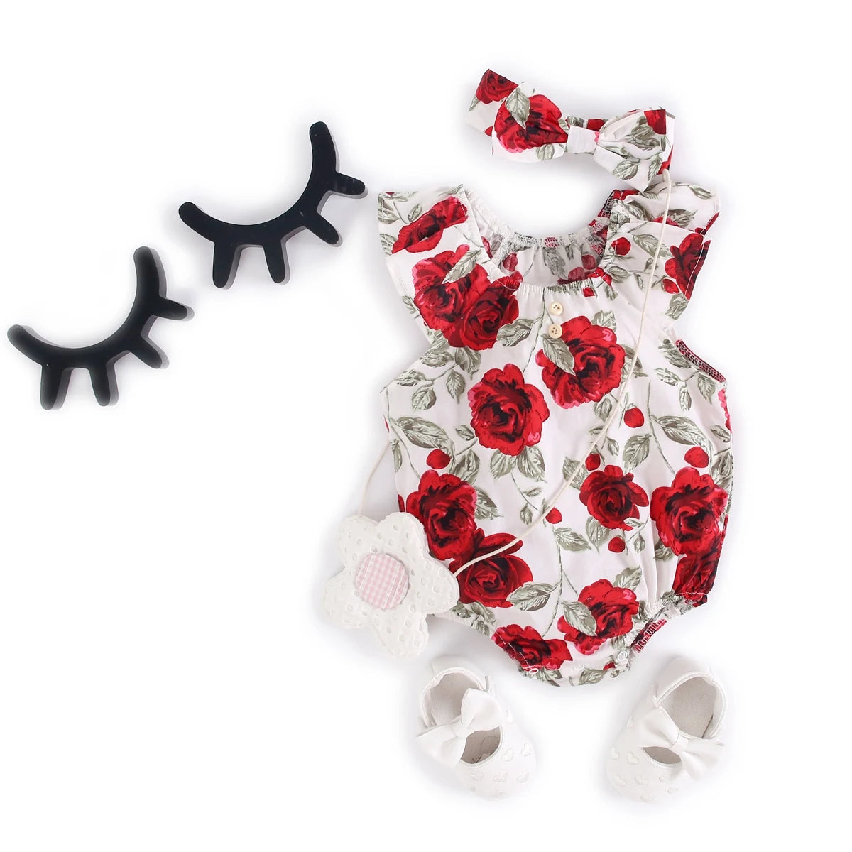 Floral Summer Baby Girls Bodysuit