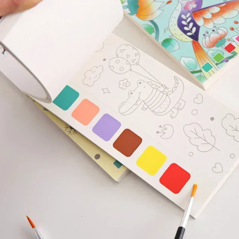 Portable Children Watercolor Painting Book - PAMU8