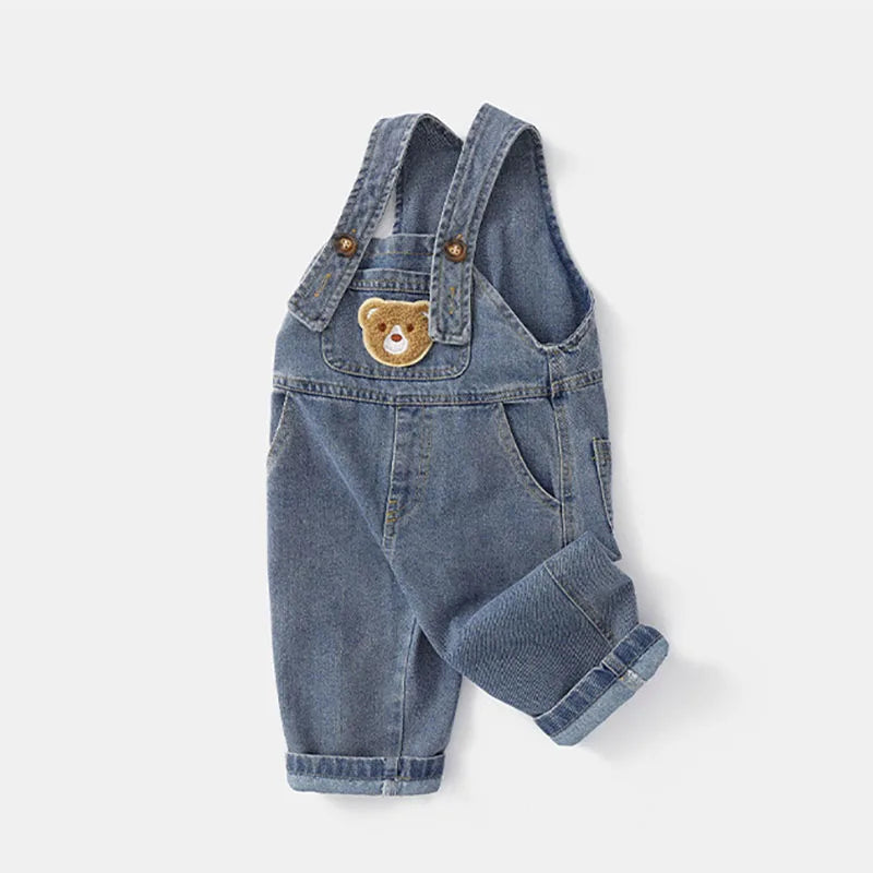 Cute Bear Denim Casual Pants