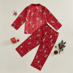 Girls Christmas Pajamas Set