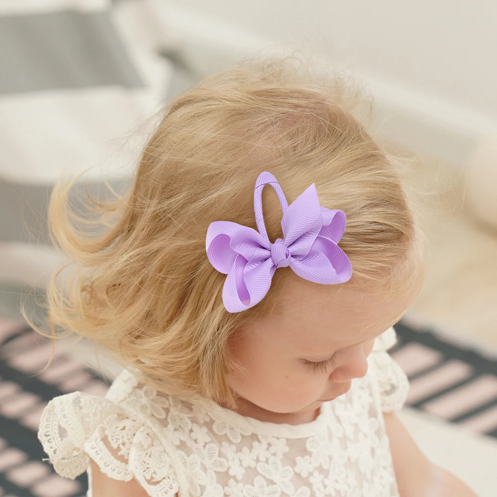 2Pcs Solid Bow Clips
