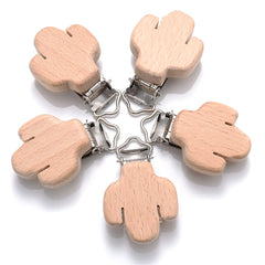 Wooden Animal Pacifier Clips Holder - PAMU8