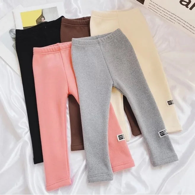 Girls Winter Fleece Warm Leggings