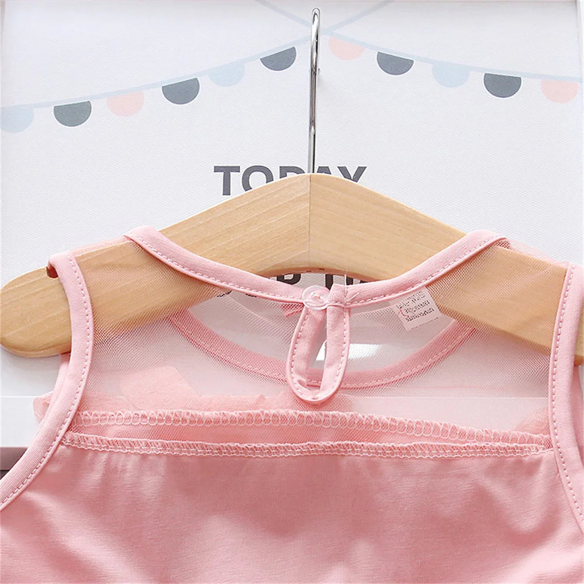 Flower Fairy Baby Girl Party Dresses Summer Children Clothes Birthday Princess Evening Mesh Dress Toddler Kids Costume 0 To 3 Y