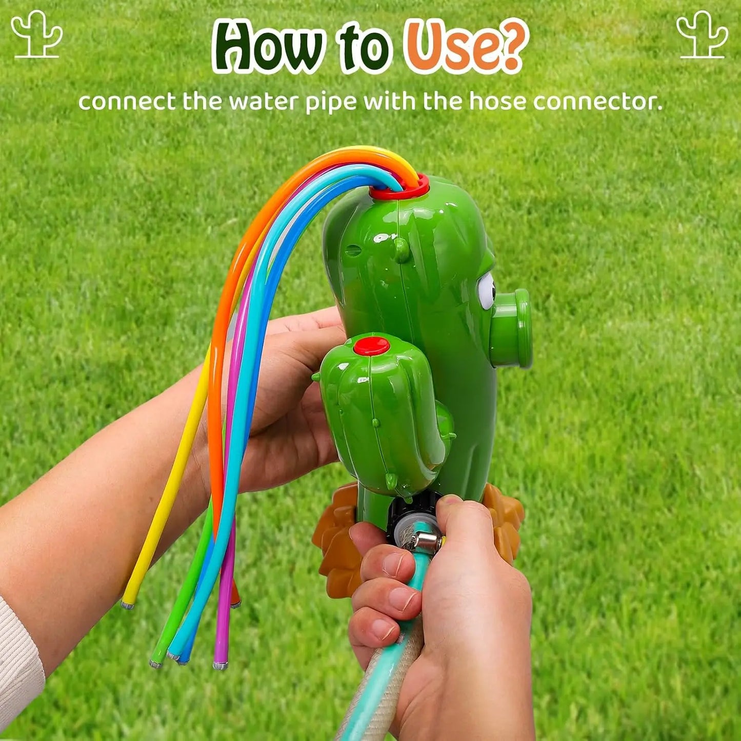 Cactus Sprinkler kids Water Spray