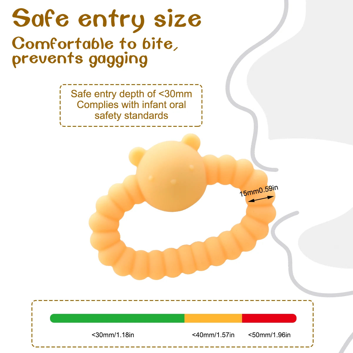 Baby Silicone Rattle Toy