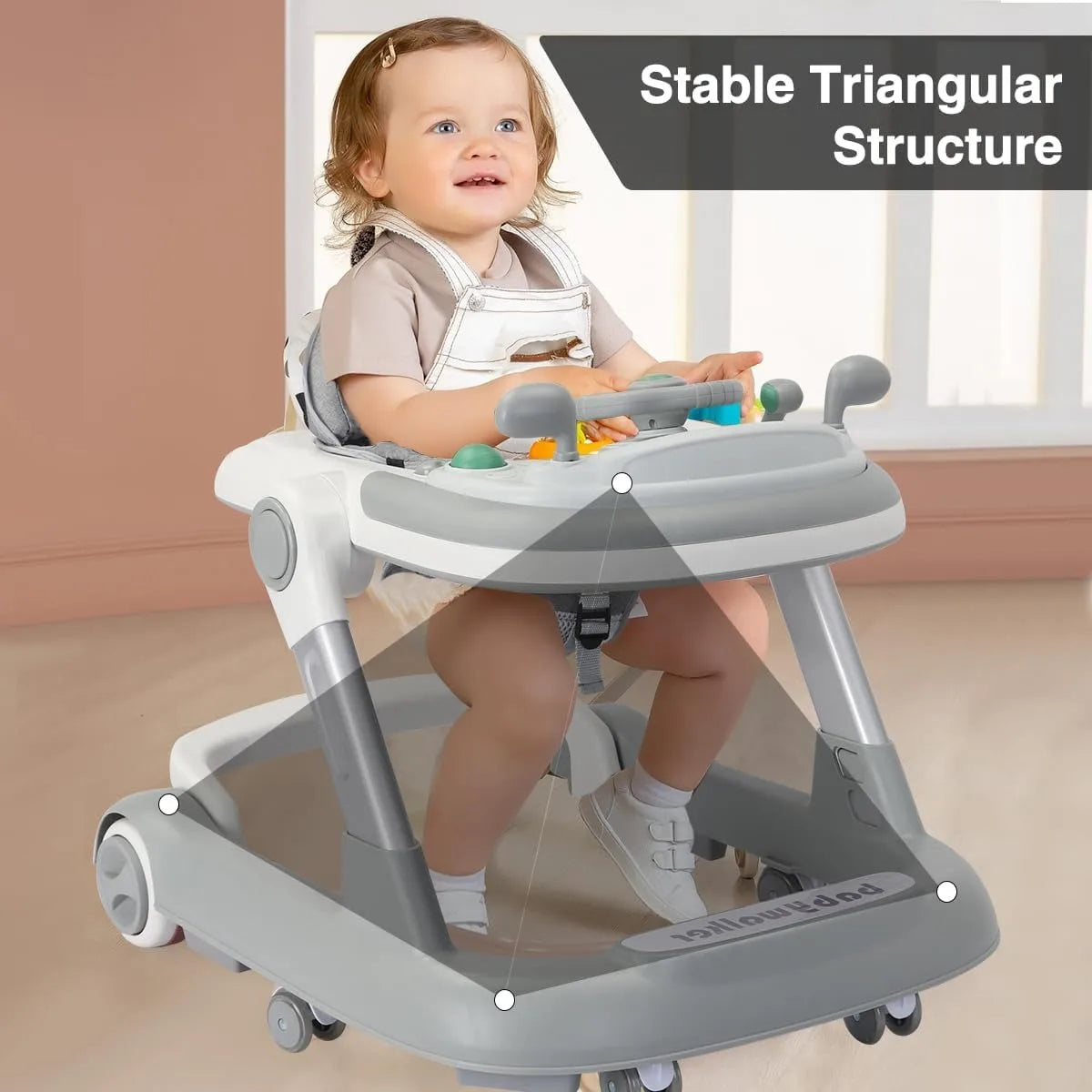 Baby Walker with Removable Feeding Tray