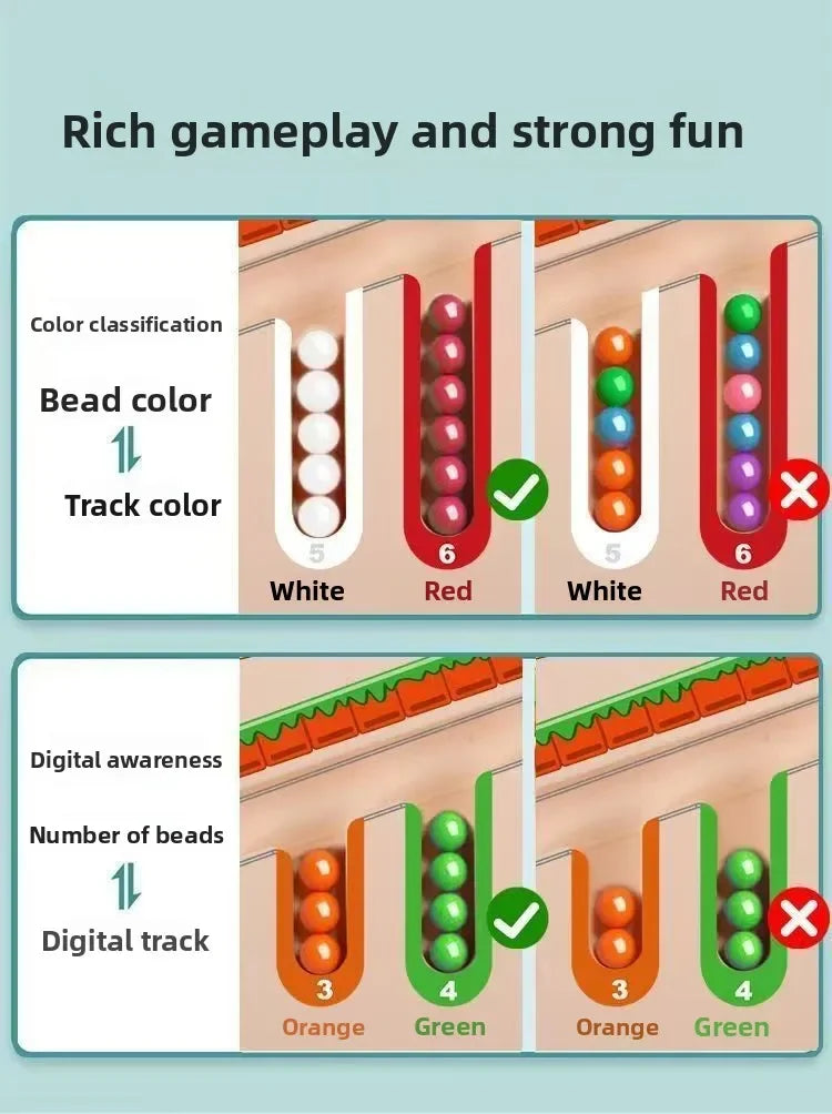 Magnetic Color and No. Maze Toys