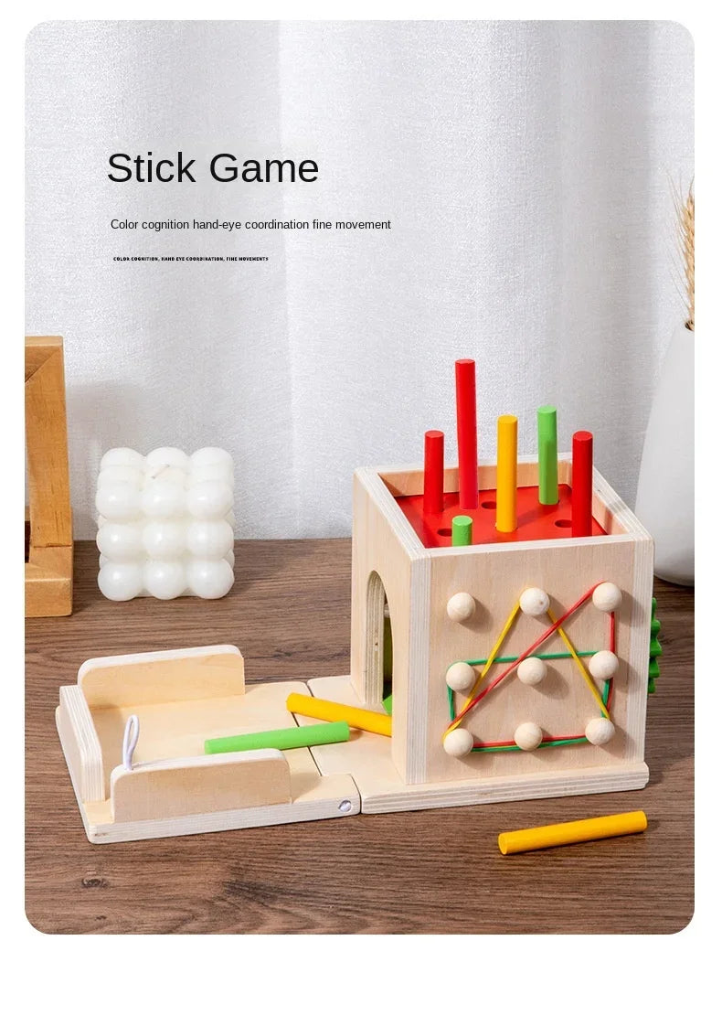 Permanence Box Carrots Child Wooden Toys - PAMU8
