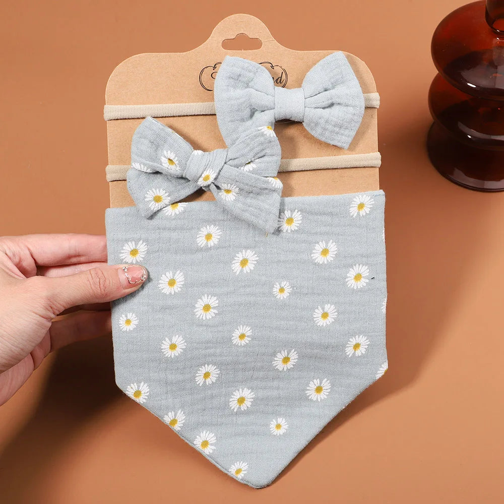 3Pcs BabyBibs with Bow