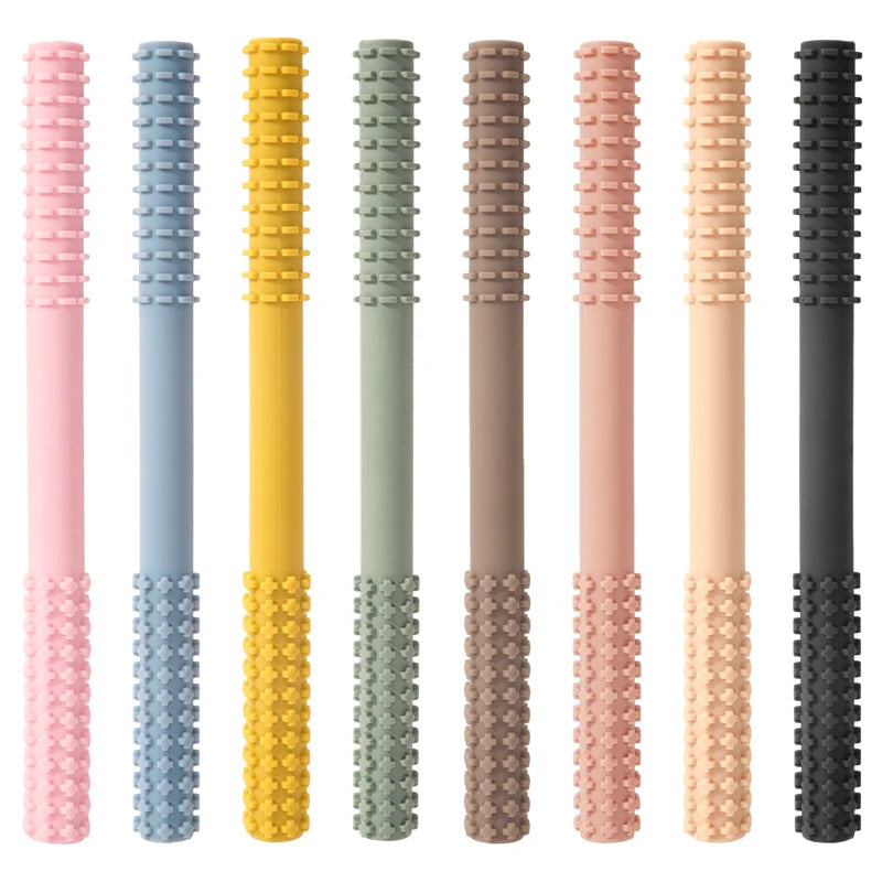 Molar Straw Baby Teether With Brush - PAMU8