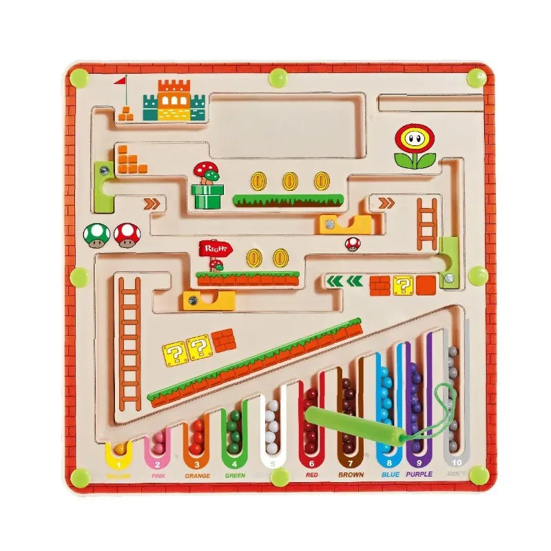 Magnetic Color and No. Maze Toys