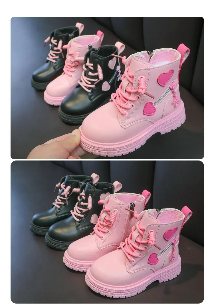 Girls Snow Furry Ankle Boots