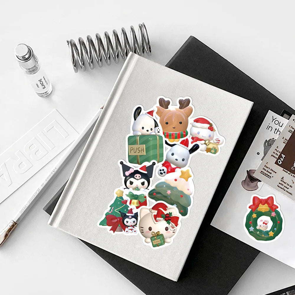 62Pcs Christmas Stickers