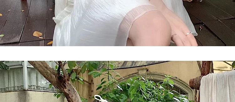 Necklace Petal Sleeve Maternity Dress