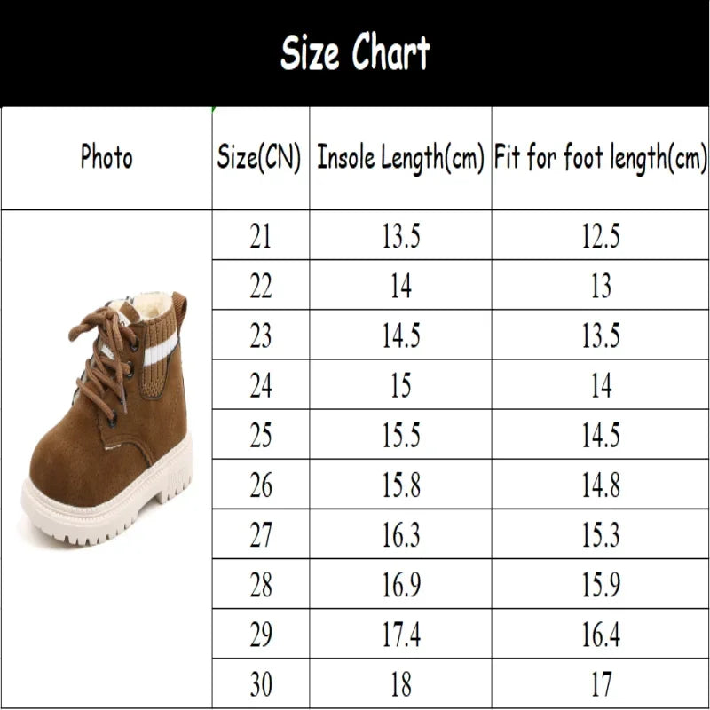 2 Style Plush Kids Winter Boots