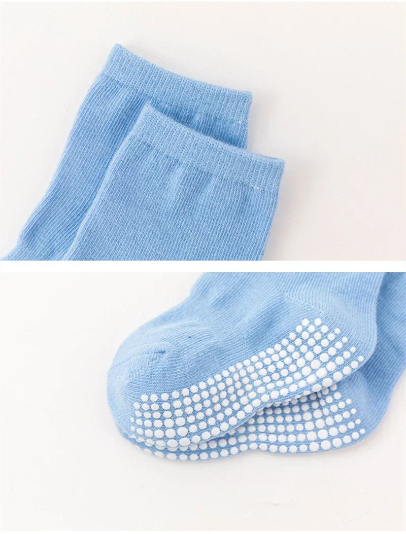 6 Pairs Spring Kids Anti-slip Socks