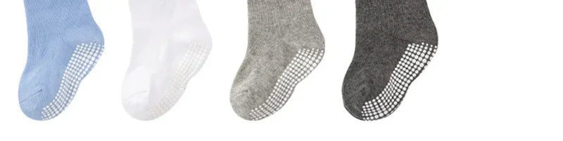 6 Pairs Spring Kids Anti-slip Socks