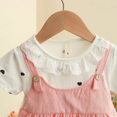 Heart Print Summer Girl Dress
