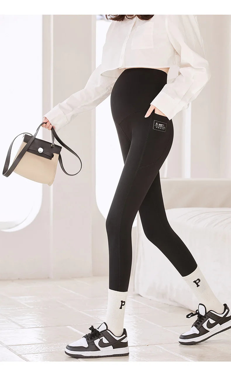 Pregnant Woman Adjustable Leggings