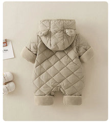 Fleece Lined Cotton Infant Romper