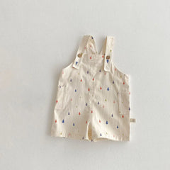 Kids' Spring Jumpsuit, Unisex Casual Romper