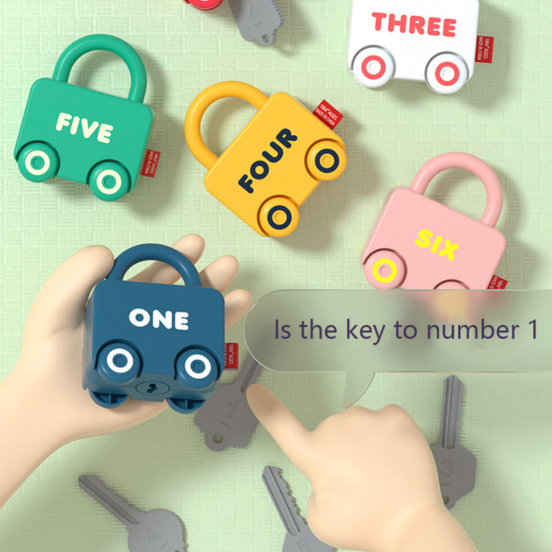 Baby Learning Lock with Key Car Toy