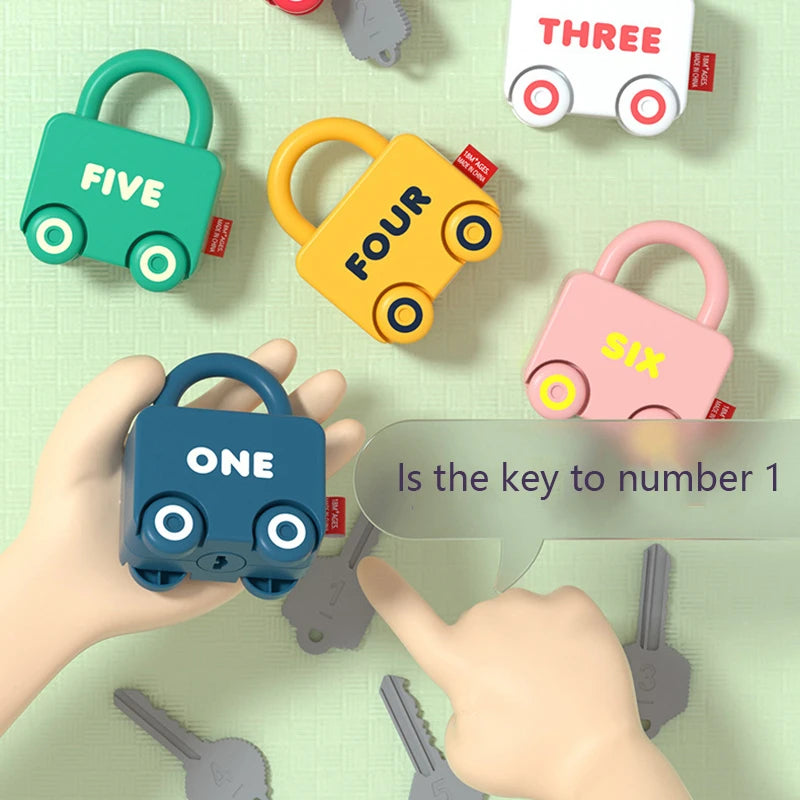 Baby Learning Lock with Key Car Toy