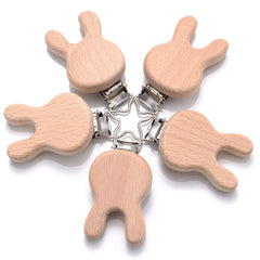 Wooden Animal Pacifier Clips Holder - PAMU8